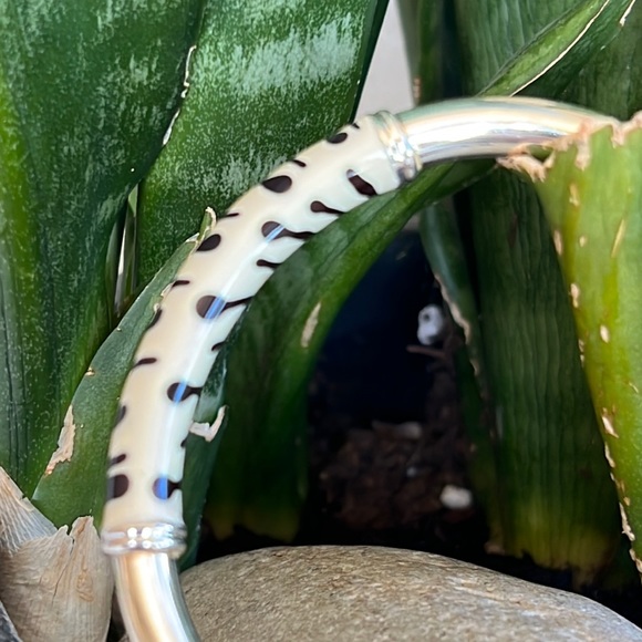 Sterling, silver, and enamel Bracelet - Picture 6 of 12